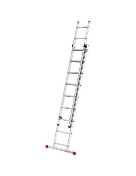 Escalera aluminio 2 tramos corredera ProfiStep Duo (2x9 peldaños) HAILO