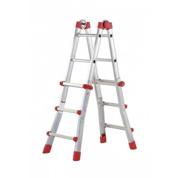 Escalera aluminio telescópica multiposición ProfiStep Multi (3+3 peldaños) HAILO