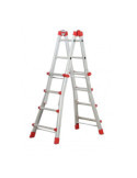 Escalera aluminio telescópica multiposición ProfiStep Multi con estabilizador (4+4 peldaños) HAILO