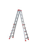 Escalera aluminio telescópica multiposición ProfiStep Multi con estabilizador (5+5 peldaños) HAILO