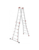 Escalera aluminio telescópica multiposición ProfiStep Multi con estabilizador (6+6 peldaños) HAILO
