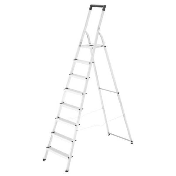 Escalera de tijera de aluminio L40 EasyClix (8 peldaños) HAILO