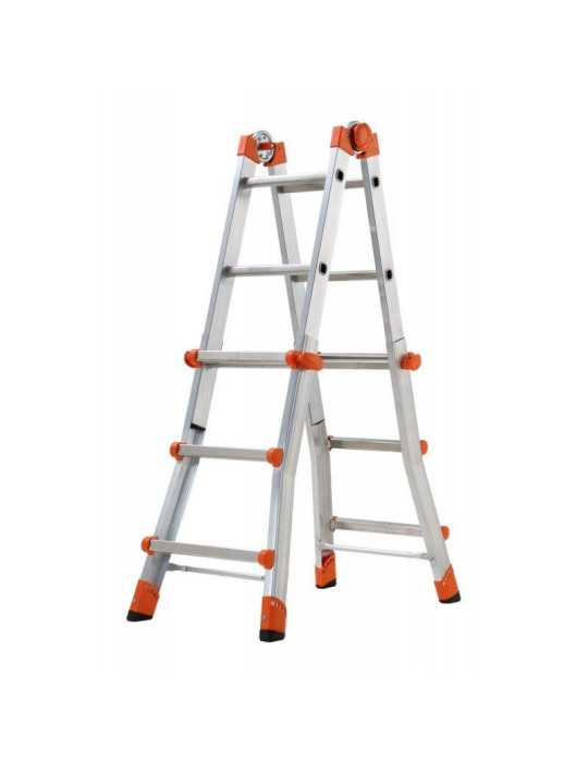 Escalera telescópica multifunción de aluminio PEPPina EN131 (3+3 peldaños) GIERRE