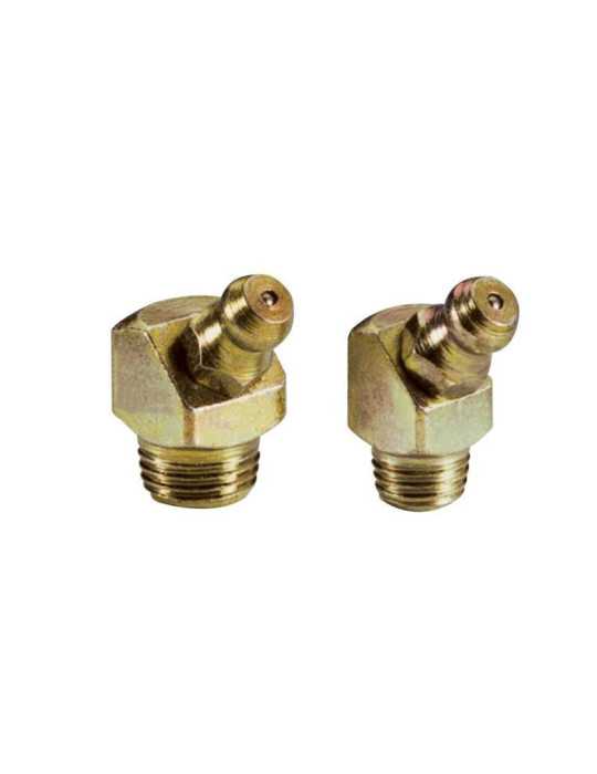 100 Engrasadores hidráulicos 45. auto-roscante DIN 71412 tipo H2/S (R.8x1 x L.20.5 x Ø9 acero)310UMETA