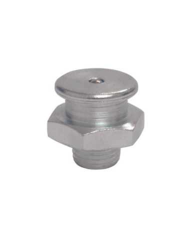 100 Engrasadores rectos de cabeza plana DIN 3404 tipo M1 (R.1/4"-19 BSPP x L.17 x Ø17 acero)310UMETA