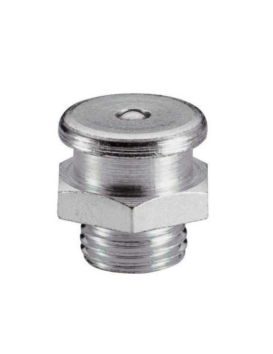 25 Engrasadores rectos de cabeza plana DIN 3404 tipo M22/L (R.1/4\"-19 BSPP x L.28 x Ø22 acero) UMETA"