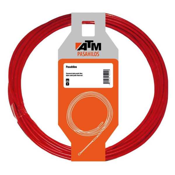 Guía pasahilos acero/nylon punta intercambiable (Largo 15 m Ø 4 mm) ATM