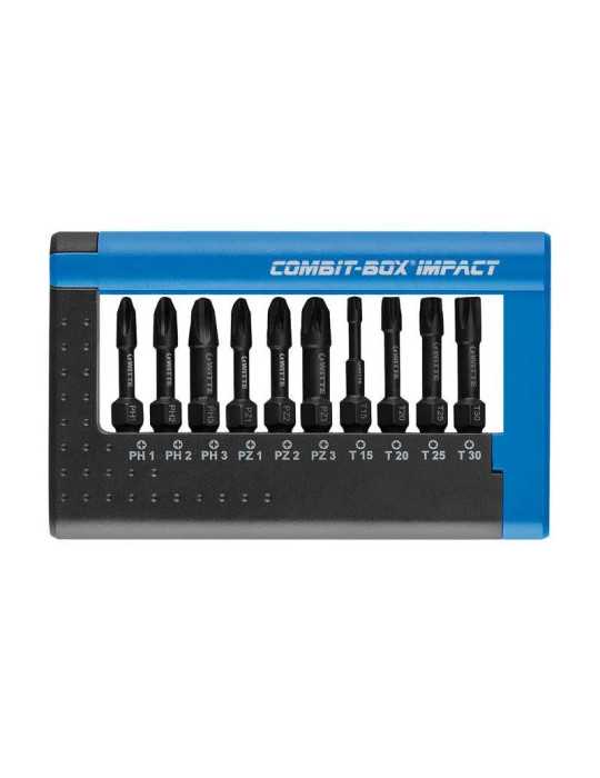 Juego de 10 puntas de impacto COMBIT-BOX en caja dispensadora WITTE