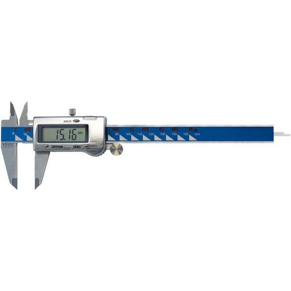 Calibre electrónico digital DIN 862, Capacidad 150 mm, Resolución 0,01 mm, Repetición 0,01 mmVOGEL