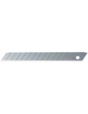 Pack de 50 cuchillas troceables 9 mm acero inoxidable plateadas OLFA