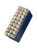 Juego abecedario N. 1 extra-extra 27 piezas (A-Z) - Especial para acero Inox (6 mm) GRAVUREM