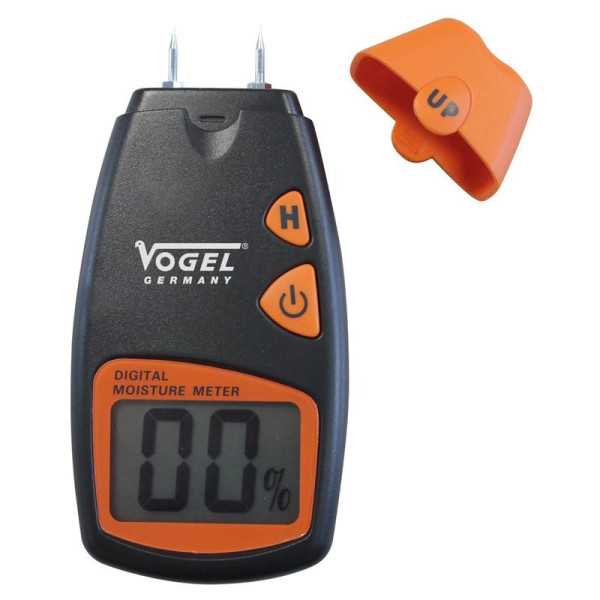 Medidor de humedad electrónico digital, Rango de medición en madera. 5%-40% VOGEL