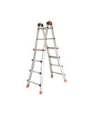 Escalera telescópica multiposición de aluminio PEPPina de 125 kg (4+4 peldaños) GIERRE