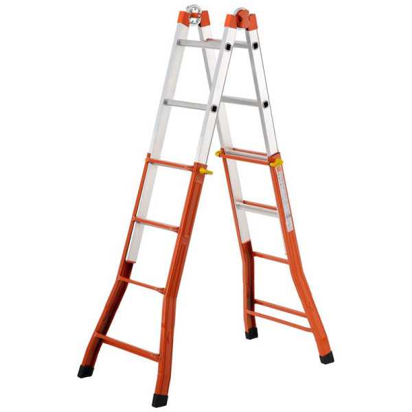 Escalera telescópica multiposición mixta Peppina 125 kg (4+4 peldaños) GIERRE