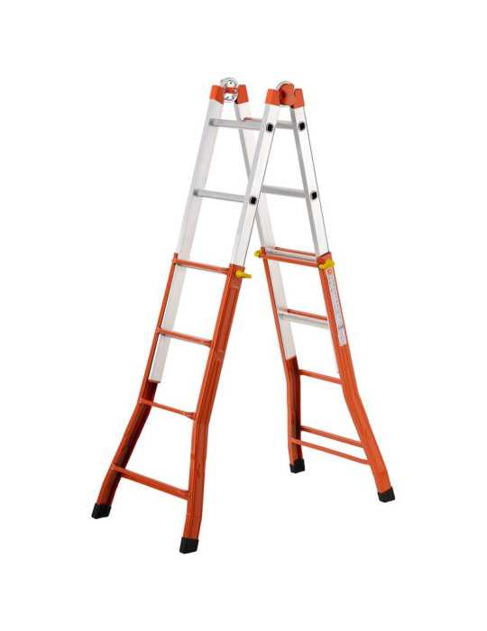 Escalera telescópica multiposición mixta Peppina 125 kg (4+4 peldaños) GIERRE