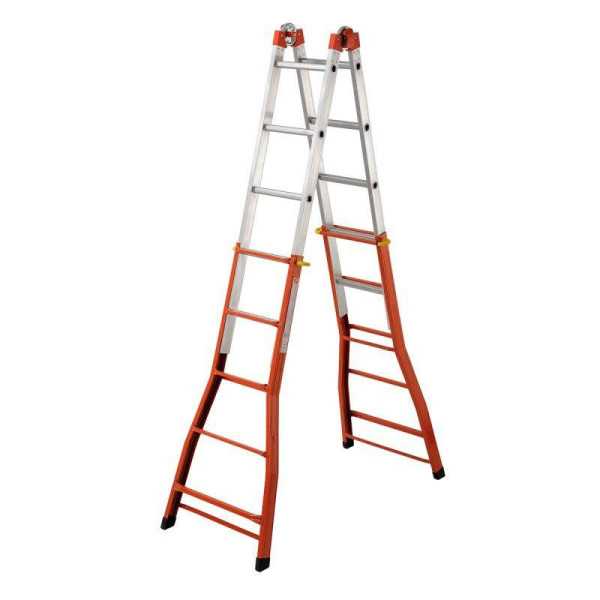 Escalera telescópica multiposición mixta Peppina 125 kg (5+5 peldaños) GIERRE