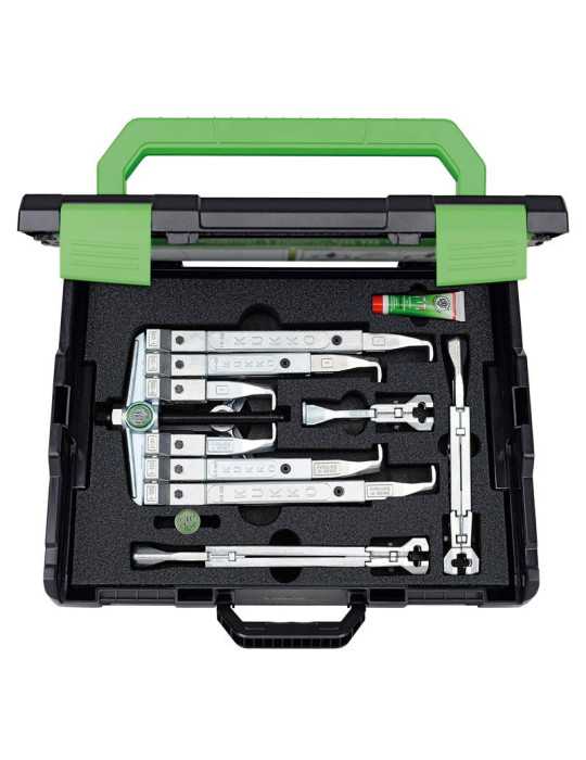 Juego de extractores de rodamientos universales de 2 y 3 patas estándar (120-130 x 100-350 mm) KUKKO