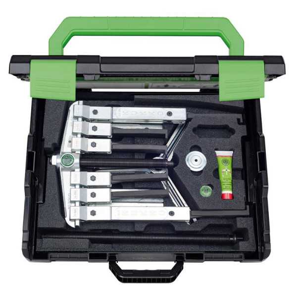 Juego de extractores de rodamientos de 2 y 3 patas para espacios angostos (200 x 150-450 mm) KUKKO