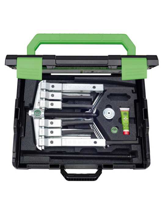 Juego de extractores de rodamientos de 2 y 3 patas para espacios angostos (200 x 150-450 mm) KUKKO
