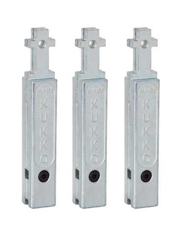 Juego de 3 extensiones para patas de extractores de rodamientos 30-1/30-10 (Largo 150 mm) KUKKO