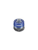 Cepillo taza acero de alambre trenzado con tuerca M14 y filamento Ø 0.50 mm (120x(25+25) ) OSBORN