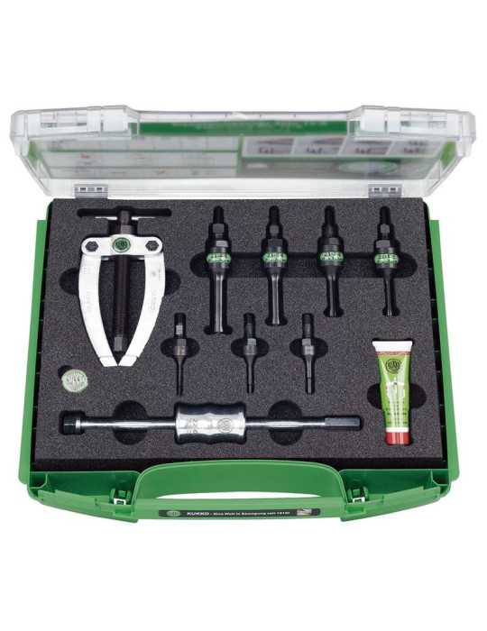 Juego para extraer rodamientos interiores de espacios angostos (12-34 mm) KUKKO