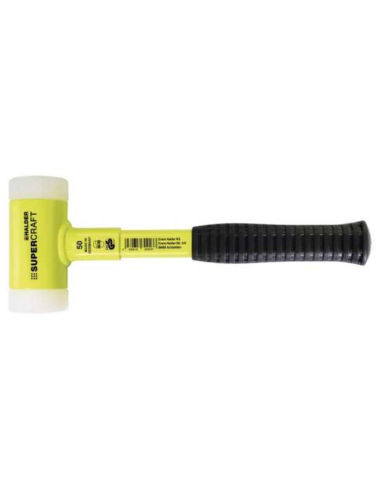 Maza anti rebote metálico amarillo Supercraft Ø 30 mm HALDER