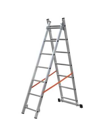 Escalera 2 tramos combinada de aluminio Modula (2x7) GIERRE