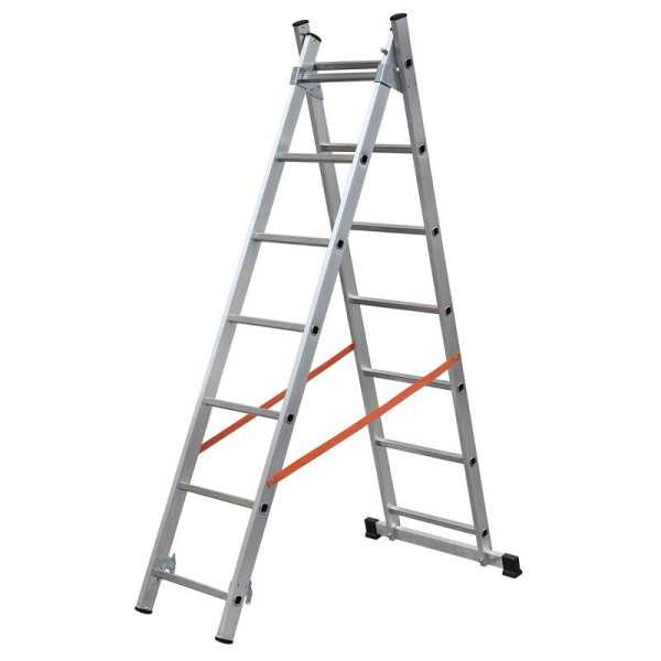 Escalera 2 tramos combinada de aluminio Modula (2x7) GIERRE