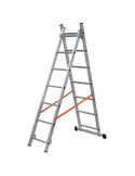 Escalera 2 tramos combinada de aluminio Modula (2x7) GIERRE