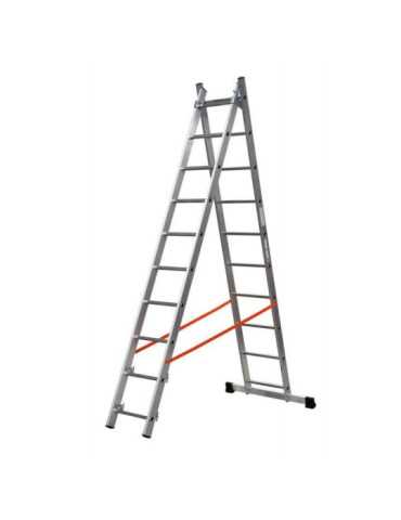 Escalera 2 tramos combinada de aluminio Modula (2x10) GIERRE
