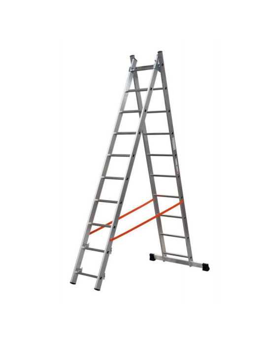 Escalera 2 tramos combinada de aluminio Modula (2x10) GIERRE