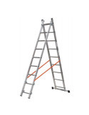 Escalera 2 tramos combinada de aluminio Modula (2x9) GIERRE