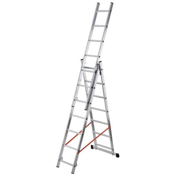 Escalera 3 tramos combinada de aluminio Modula 3x7 GIERRE