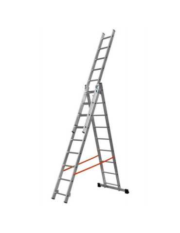 Escalera 3 tramos combinada de aluminio Modula 3x9 GIERRE