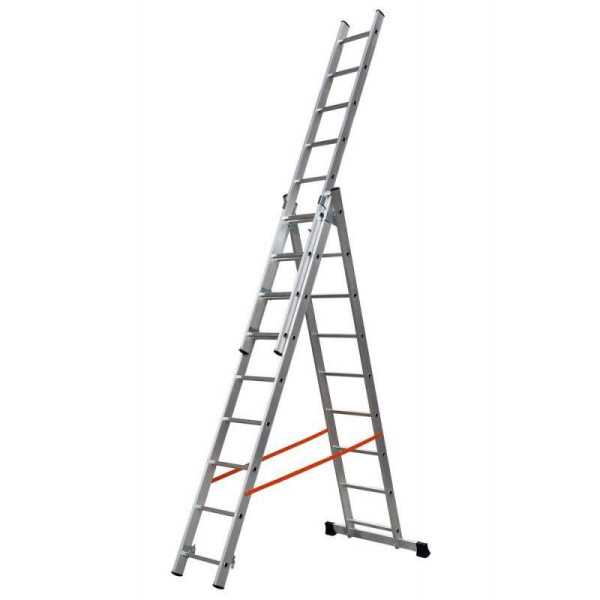 Escalera 3 tramos combinada de aluminio Modula 3x9 GIERRE