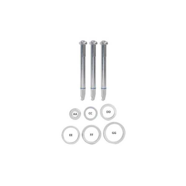 Juego de 3 ganchos de extracción PULLPO 012 KUKKO
