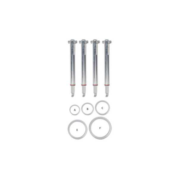 Juego de 4 ganchos de extracción PULLPO 021 KUKKO