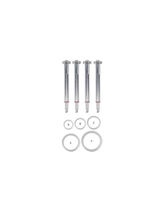 Juego de 4 ganchos de extracción PULLPO 021 KUKKO
