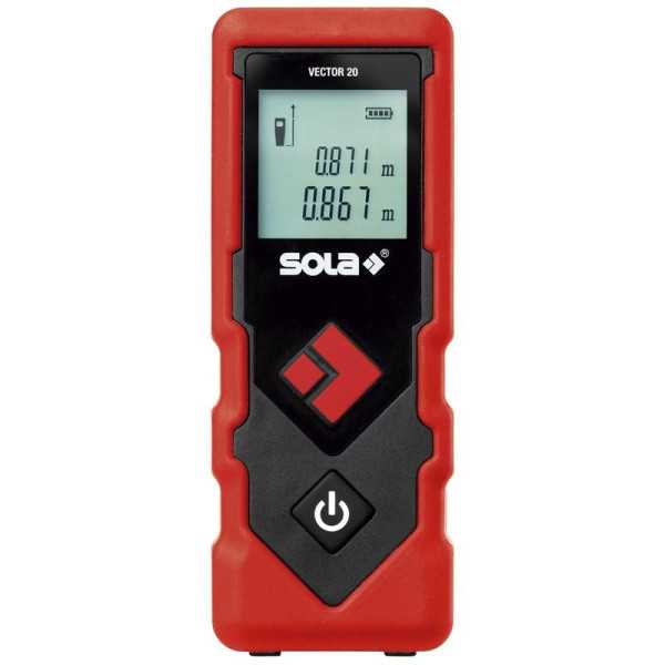 Medidor láser con alcance hasta 20 m SOLA