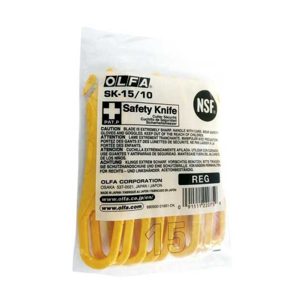 Pack de 10 cutters de seguridad desechables OLFA