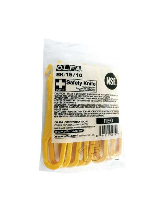 Pack de 10 cutters de seguridad desechables OLFA