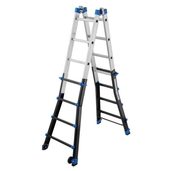 Escalera multifunción telescópica de aluminio PEPPina Pro (4+4) GIERRE