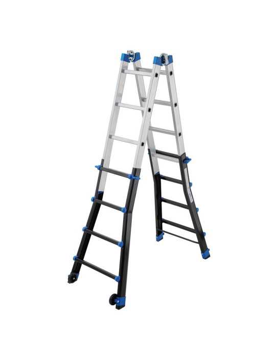 Escalera multifunción telescópica de aluminio PEPPina Pro (4+4) GIERRE