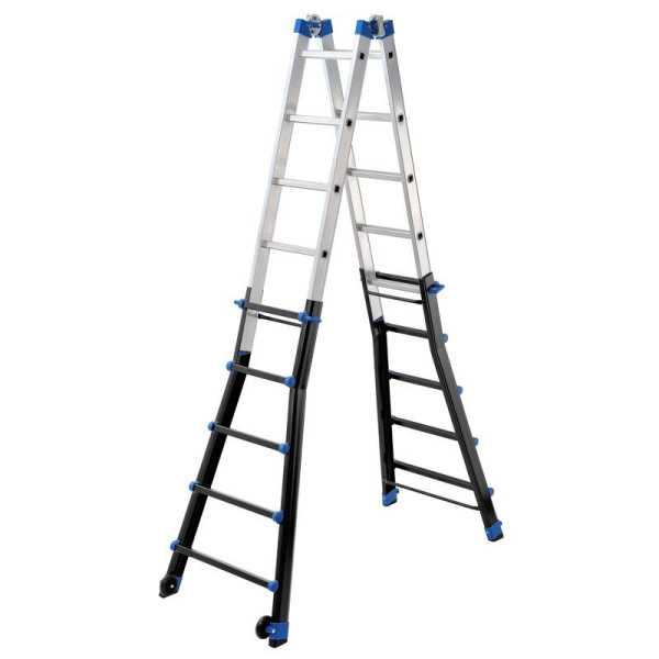 Escalera multifunción telescópica de aluminio PEPPina Pro (5+5) GIERRE