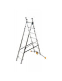 Escalera combinada de 2 tramos con estabilizador curvo HobbyLOT (2x7) HAILO