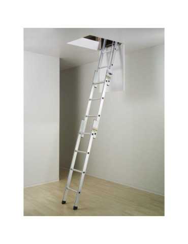 Escalera escamoteable de aluminio HobbyStep 3x4 HAILO