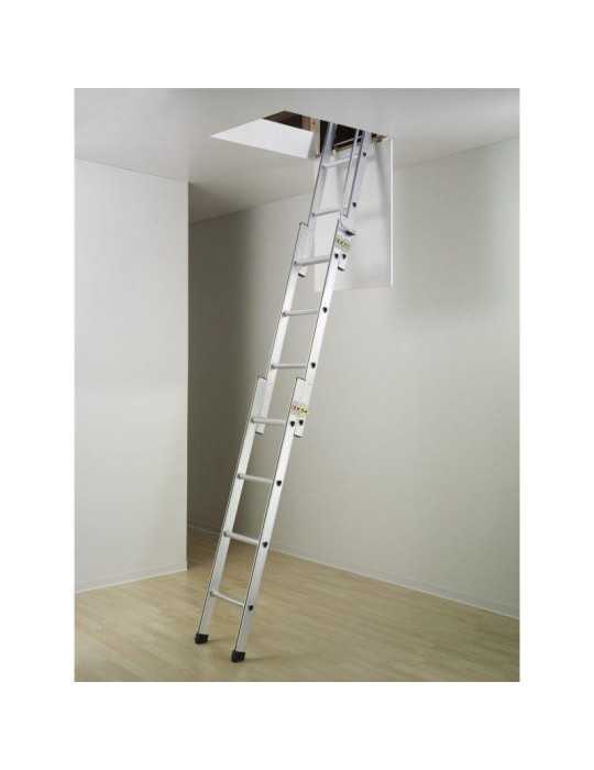Escalera escamoteable de aluminio HobbyStep 3x4 HAILO