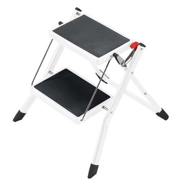 Taburete de acero MK60 StandardLine Blanco (2 peldaños) HAILO