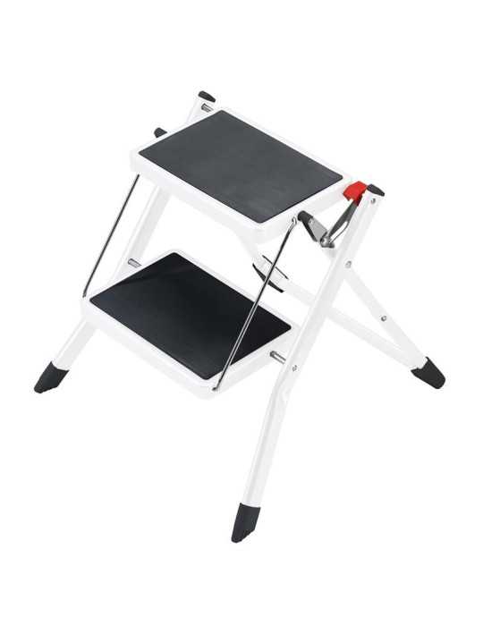 Taburete de acero MK60 StandardLine Blanco (2 peldaños) HAILO